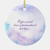 Ornements pourpres de Noël de libellule (Dos)