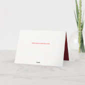 Ornements Rodéo Sur Carte De Voeux Rouge (Dos)