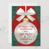 Ornements Rodéo Sur Carte photo Fête Rouge (Dos)