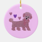 Ornements roses de caniche (Dos)