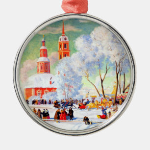 Ornements russes de cadeau de Noël d'art