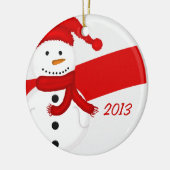 Ornements Snowman customisés (Gauche)
