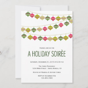 Ornements Suspendus - Invitation à la Fête de Fins
