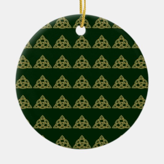 Ornements verts Trinity Knot (Devant)