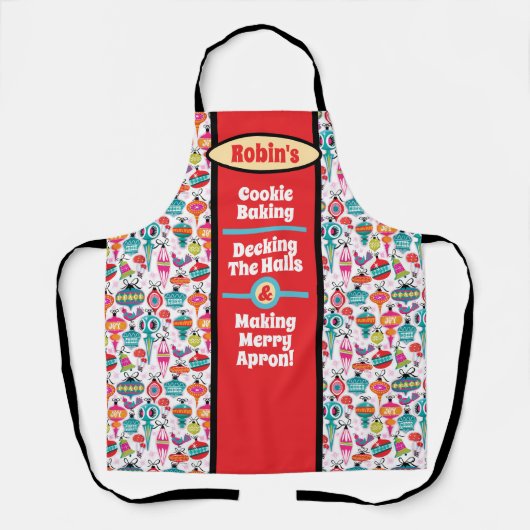 Ornements vintages Joli tablier de Noël - Personna (Recto)