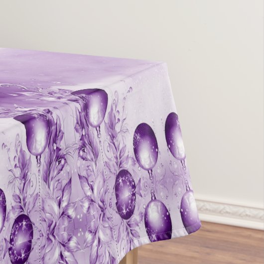 Ornements violets Nappes de Noël (In Situ)