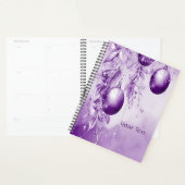 Ornements violets Noël (Devant avec enveloppe)