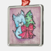 Ornements Westie - Cadeaux et Arbre de Noël - Viol (Gauche)