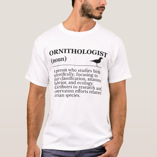 Ornithologist Definition - Vogelkunde (Birdwatchin T-shirt (Voorkant)