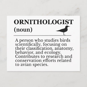 Ornitholoog Definitie - Vogelkunde (Vogels Kijken) Briefkaart