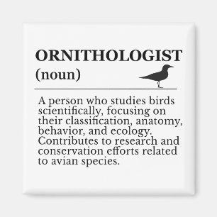 Ornitholoog Definitie - Vogelkunde (Vogels Kijken Magneet