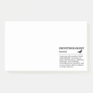 Ornitholoog Definitie - Vogelkunde (Vogels Kijken Post-it® Notes
