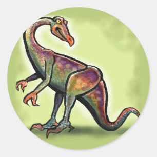 Ornithomimus Ronde Sticker