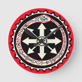 Oroburos met Chaos Star Ronde Klok