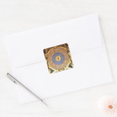 Orologio Zodicale (Zodiac Clock) (fresco en gilde) Vierkante Sticker (Envelop)
