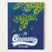 Oronsay Écosse carte de l'île (Dos)