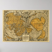 Oronteus Finaeus-kaart Poster (Voorkant)
