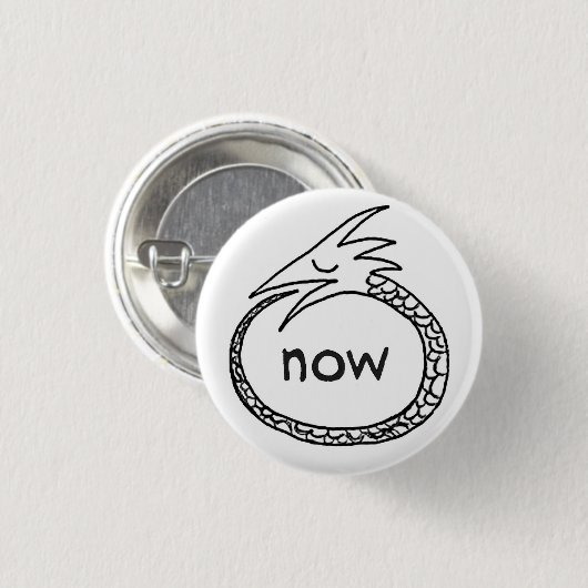 orouboros nu , jojo ronde button 3,2 cm (Voorkant /achterkant)