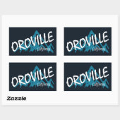 Oroville California Mountains Rechthoekige Sticker (Vel)
