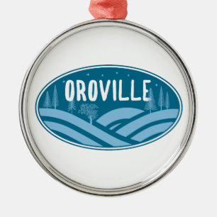 Oroville California Outdoors Metalen Ornament