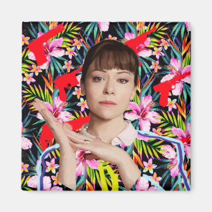 Orphan Black Alison - Floral Pattern Magneet