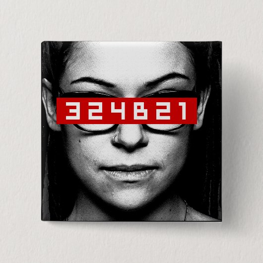Orphan Black | Cosima — Label-nummer Vierkante Button 5,1 Cm (Voorkant)