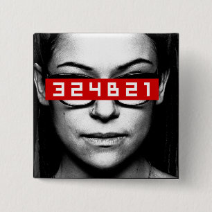 Orphan Black   Cosima — Label-nummer Vierkante Button 5,1 Cm