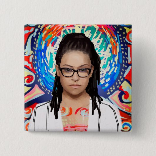 Orphan Black | Cosima Niehaus - Geek Chic Vierkante Button 5,1 Cm (Voorkant)