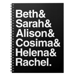 Orphan Black Helvetica Design Notitieboek