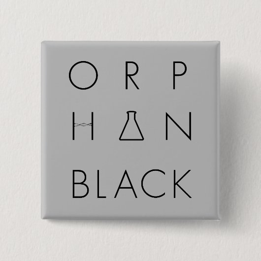 Orphan Black | Logo raster Vierkante Button 5,1 Cm (Voorkant)