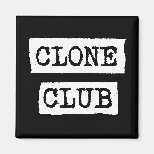 Orphan Black | Typografie van Clone Club Magneet (Voorkant)