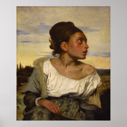 Orphan Girl op het kerkhof Poster (Voorkant)