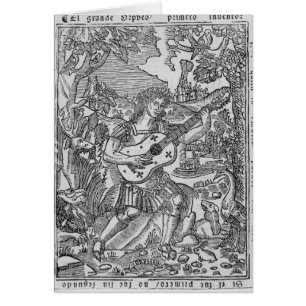 Orphée jouant la musique