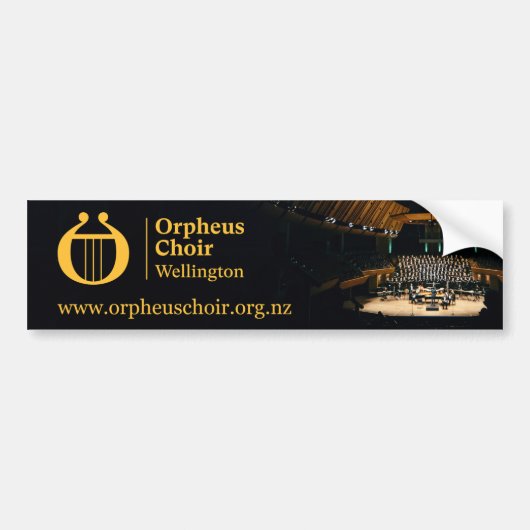 Orpheus Choir Wellington-bumper Bumpersticker (Voorkant)