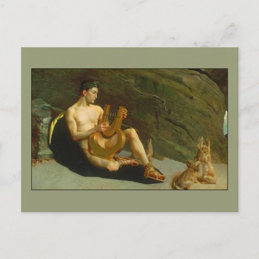 Orpheus van George deForest Brush Briefkaart (Voorkant)