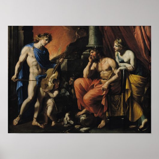 Orpheus voor Pluto en Persephone Poster (Voorkant)