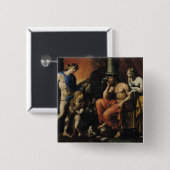 Orpheus voor Pluto en Persephone Vierkante Button 5,1 Cm (Voorkant /achterkant)