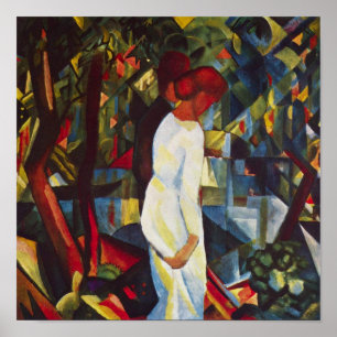 Orphisme, in de Bossen van Macke Poster