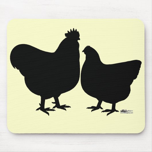 Orpington Silhouette Muismat (Voorkant)