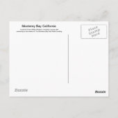Orques sur la carte postale de Monterey Bay (Dos)