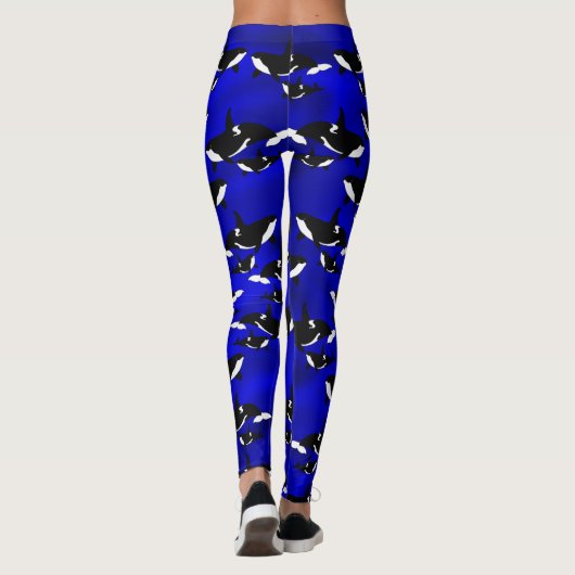 Orques sur Royal Blue - Leggings (Dos)