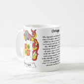 Ortega Family Coat of Arms mok (Voorkant links)