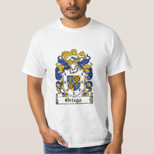 Ortega Family Crest - Ortega Coat of Arms T-shirt
