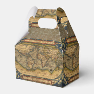 Ortelius 1570 Wereldkaart: Antieke Cartografie Bedankdoosjes