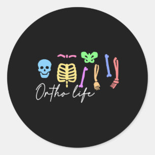 Ortho Life voor orthopedisch verpleegkundige en sp Ronde Sticker