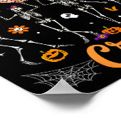 Ortho Orthopedic Halloween Boo Crew Skeleton Danci Poster (Hoek)