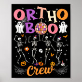 Ortho Orthopedic Halloween Boo Crew Skeleton Danci Poster (Voorkant)