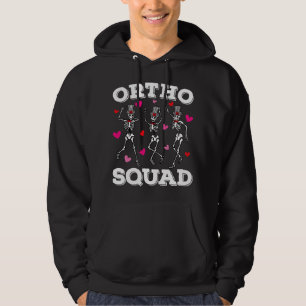 Ortho Squad Dancing Skeleton Valentijn Mannen Hoodie