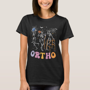 Ortho Squad Halloween Pompoen Dansen Orthopedisch T-shirt