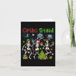 Ortho Squad Xmas Drie Santa Rendier Elf X-ray SK Kaart